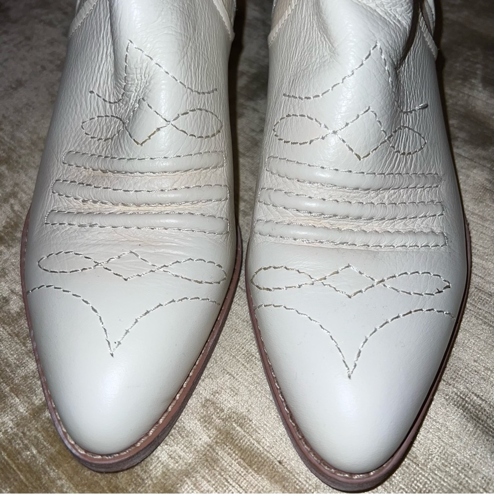 Zodiac white /cream Kelsey western boots - Picture 3 of 11